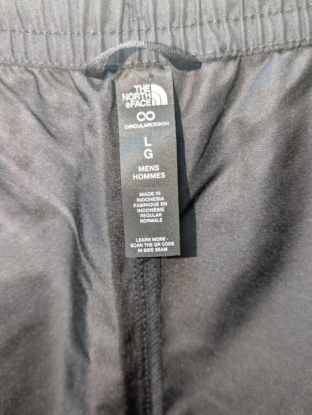 Men's Black North Face Athletic Running Shorts. Size Large